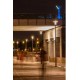 LED Slimline Post-Top Street Light (30W /50W ) - 360 Degree Car Park / Street Light Lantern c/w  Top Hat + Nema Socket & Photocell Dusk-til-Dawn Sensor