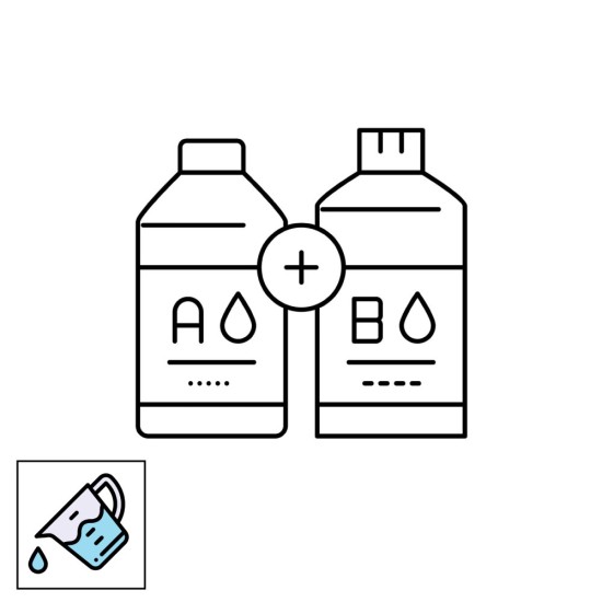 Clear Epoxy Resin for Sealing / Encapsulating LED/Profile (2 Part A+B) for IP67 Outdoor Waterproof Use