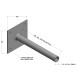 Flat Wall Mount Bracket - Single Lantern Projection Arm - 300mm Outreach