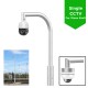 CCTV/PTZ Camera Lamp Post Bracket - Half Swan Neck - Single / Twin for 76mm cctv camera post / lamp post column - Top Mount