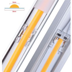 COB LED Strip/Tape Connector - Coupler - 8mm for LED COB Tape COB LED Strip/Tape Connector - Coupler - 8mm for LED COB Tape