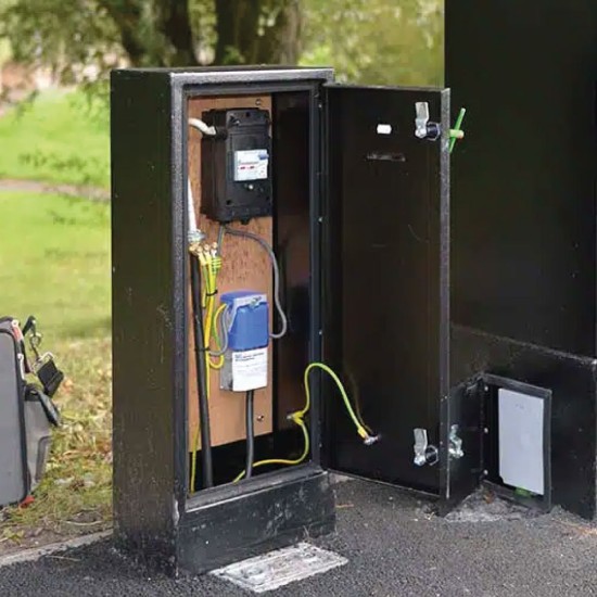 Mini Feeder Pillar Size 3 | Outdoor Electrical Distribution Cabinet - 365mm x 170mm x 1235mm Hot Dipped Galvanised c/w 18mm Plywood Backboard Mini Feeder Pillar Size 3 | Outdoor Electrical Distribution Cabinet - 365mm x 170mm x 1235mm Hot Dipped Galvanised c/w 18mm Plywood Backboard