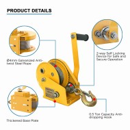 Winch for CCTV Square Sectional Poles (Max 30kg)