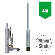 4m Abacus Light Duty Base-Hinged Lighting Column - Galvanised Street Lamp Post Root Mounted