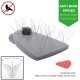 Anti Bird Spike - Pest Stop Deterrent Pigeon No More Bird - Pack of 10 - Anti Bird Metal Spikes for Lighting, lights, street light, lantern, flood light, CCTV camera - Self Adhesive 