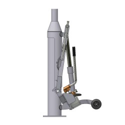 Abacus Hydraulic Counterbalance for Base Hinged Light Duty Columns - 4m - 8m (RLH168) Abacus Hydraulic Counterbalance for Base Hinged Light Duty Columns - 4m - 8m (RLH168)