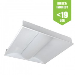 595mm x 595mm Direct/Indirect Luminaire - 36W 3,800lm - Low Glare High Uniformity Commercal Office LED Luminaire 595mm x 595mm Direct/Indirect Luminaire - 36W 3,800lm - Low Glare High Uniformity Commercal Office LED Luminaire