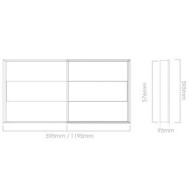 595mm x 595mm Direct/Indirect Luminaire - 36W 3,800lm - Low Glare High Uniformity Commercal Office LED Luminaire