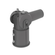 Adjustable Reducer / Reducing Spigot 76mm-to-60mm - Adjustable around 90˚ - Lamp post Bracket/Adaptor 