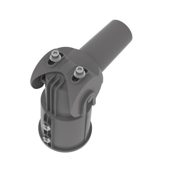 Adjustable Reducer / Reducing Spigot 76mm-to-60mm - Adjustable around 90˚ - Lamp post Bracket/Adaptor Adjustable Reducer / Reducing Spigot 76mm-to-60mm - Adjustable around 90˚ - Lamp post Bracket/Adaptor
