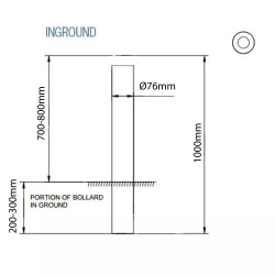 SECURITY BOLLARD / POST BARRIER PROTECTOR - IN-GROUND CONCRETE IN LAMP POST PROTECTION GALVANIZED STEEL CAR PARK ROLLER SHUTTER DOOR DRIVE SECURITY BOLLARD / POST BARRIER PROTECTOR - IN-GROUND CONCRETE IN LAMP POST PROTECTION GALVANIZED STEEL CAR PARK ROLLER SHUTTER DOOR DRIVE