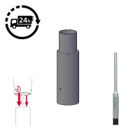 Reducer Spigot Adaptor for Lighting Column / Lamp Post - 89mm Column to 76mm