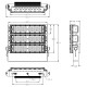 **CLEARANCE** 180W LED Flood Sports Area Light / Exterior Car Park Flood Lighting 23,400lm