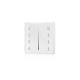 T21 LED Dimmer Switch - Wall Mount 4 Zone 12/24V DC RF Remote battery operated, 15A Receiver and Base Plate
