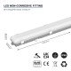 5ft LED Strip Light - 1500mm Non-corrosive IP65 Twin/150cm [1.5m] Vapour-proof / Weatherproof Batten