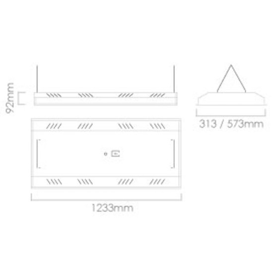 **CLEARANCE** 90W Linear Low Bay LED Warehouse Light - 200W SON Replacement Flicker Free