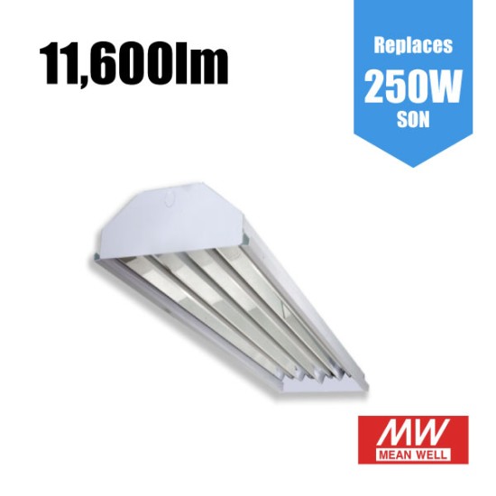 **CLEARANCE** 90W Linear Low Bay LED Warehouse Light - 200W SON Replacement Flicker Free