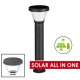 Solar PV LED ECO Bollard Post Light -All-in-one Integrated Solar Lantern c/w Built In Integral Solar Panel & Integrated Lithium LiFePO4 Battery