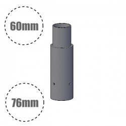 Reducer Spigot Adaptor for Lighting Column / Lamp Post - 76mm column to 60mm  Reducer Spigot Adaptor for Lighting Column / Lamp Post - 76mm column to 60mm
