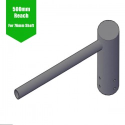 Single Lamp Post Bracket Projection Arm - Street Light Lantern - 76mm Lighting Pole / 60mm arm Single Lamp Post Bracket Projection Arm - Street Light Lantern - 76mm Lighting Pole / 60mm arm
