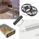 LED Strip Complete Bathroom Wetroom WC Kit - Includes LED Strip Tape, LED Profile, Driver + Optional Remote Dimmer or Wall Plate Dimming Switch, 5m Cable 24V - Single Colour IP65
