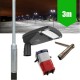 3m Lamp Post Lighting Column 30W Premium LED Street Light Kit c/w Fuse Cutout and M8 Key (3m Above Ground)