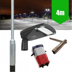4m Lamp Post Lighting Column 40W Premium LED Street Light Kit c/w Fuse Cutout and M8 Key (4m Above Ground) 4m Lamp Post Lighting Column 40W Premium LED Street Light Kit c/w Fuse Cutout and M8 Key (4m Above Ground)