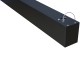 Suspended/Surface Mount Linear LED Direct Downlight Luminaire 1200mm/4ft - Black (3,700lm) 40W Flicker Free