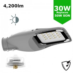 LED ECO Street Lantern Light 30W/4,200lm c/w Photocell NEMA Dusk til Dawn Sensor LED ECO Street Lantern Light 30W/4,200lm c/w Photocell NEMA Dusk til Dawn Sensor