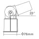 Street Lighting Column / Lamp post Bracket/Adaptor - Adjustable 76mm column-to-60mm arm