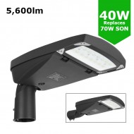 LED Premium Street Light 40w  - 3-6M Column Street Lighting Fixture Flicker Free - Dark Sky Friendly 3000K/4000K 0% ULOR