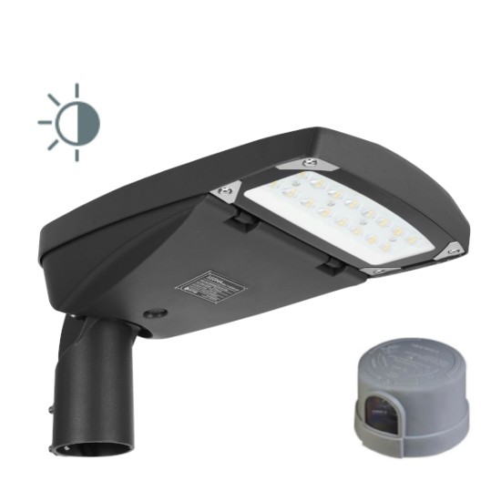 LED Premium Street Light 40w c/w Photocell NEMA Dusk til Dawn Sensor Flicker Free