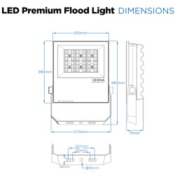 100W LED Flood Spot Light Car Park Garden Heavy Duty - Direct Replacement for 250W SON 100W LED Flood Spot Light Car Park Garden Heavy Duty - Direct Replacement for 250W SON