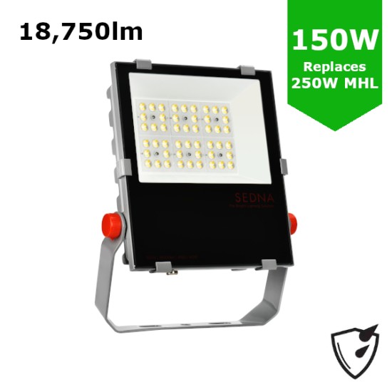 150W LED Flood Spot Light Car Park Garden Heavy Duty - Direct Replacement for 250W Metal Halide