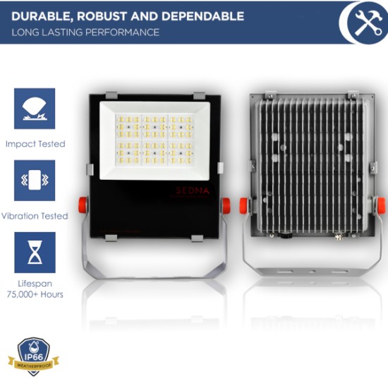 150W LED Flood Spot Light Car Park Garden Heavy Duty - Direct Replacement for 250W Metal Halide