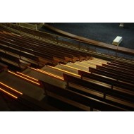 LED Profile Step Extrusion / Stair Nosing (Uplight) for LED Strip -  Aluminium LED Channel c/w  Clip-in Diffuser + End Caps 