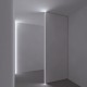 LED Profile Recessed Tile Internal Corner for LED Strip - Aluminium LED Channel c/w  Clip-in Diffuser + End Caps 