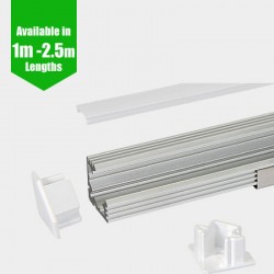 LED Profile - 45˚CORNER / Aluminium Profile for LED Strip series - 1m/2m/2.5m length c/w LED Strip Diffuser LED Profile - 45˚CORNER / Aluminium Profile for LED Strip series - 1m/2m/2.5m length c/w LED Strip Diffuser