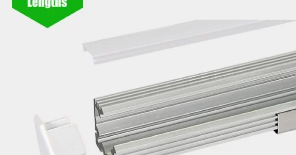 45˚ Aluminium Channel / Profile for LED Strip series - c/w Frosted
