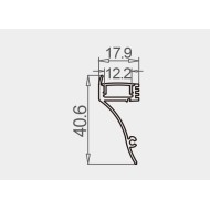 LED Profile Cove Perimeter for LED Strip - Surface Mount  Aluminium LED Channel c/w  Diffuser + End Caps