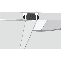 LED Strip Plaster in plasterboard Skim LED Profile Ceiling Complete Kit - Includes LED Strip Tape, LED Profile, Driver + Optional Remote Dimmer or Wall Plate Dimming Switch, 5m Cable 24V - Single Colour IP21 LED Strip Plaster in plasterboard Skim LED Profile Ceiling Complete Kit - Includes LED Strip Tape, LED Profile, Driver + Optional Remote Dimmer or Wall Plate Dimming Switch, 5m Cable 24V - Single Colour IP21