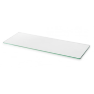 LED Profile Edge Light Glass Shelf for LED Strip - Surface Mount Aluminium LED Channel c/w End Caps  