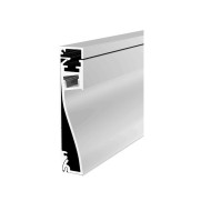 LED Skirting Board Perimeter Strip Kit - LED Profile Strip Complete Kit - Includes LED Strip Tape, LED Profile, Driver + Optional Remote Dimmer or Wall Plate Dimming Switch, 5m Cable 24V - Single Colour IP21