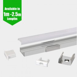 LED Channel - SLIM / Aluminium Profile for LED Strip series - 1m/2m/2.5m length c/w LED Strip Diffuser LED Channel - SLIM / Aluminium Profile for LED Strip series - 1m/2m/2.5m length c/w LED Strip Diffuser