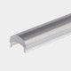 LED Profile 60˚ Lensed/Clear Optic for LED Strip - Surface Mount Aluminium LED Channel c/w  Diffuser + End Caps + Mounting Clips