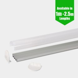 LED Profile Surface Mount Semi-Circular Diffuser for Philips Hue V2, V3 & V4 LED Tape / LED Strip Lights  LED Profile Surface Mount Semi-Circular Diffuser for Philips Hue V2, V3 & V4 LED Tape / LED Strip Lights