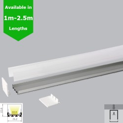 LED Profile Surface Mount Square Diffuser for LED Strip Philips Hue V2, V3 & V4 LED Profile Surface Mount Square Diffuser for LED Strip Philips Hue V2, V3 & V4