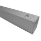 Suspended/Surface Mount Linear LED Direct Downlight Luminaire 1200mm/4ft - Silver (3,700lm) 40W Flicker Free