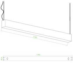 Suspended/Surface Mount Linear LED Direct Downlight Luminaire 1200mm/4ft - Silver (3,000lm) 32W Flicker Free Suspended/Surface Mount Linear LED Direct Downlight Luminaire 1200mm/4ft - Silver (3,000lm) 32W Flicker Free