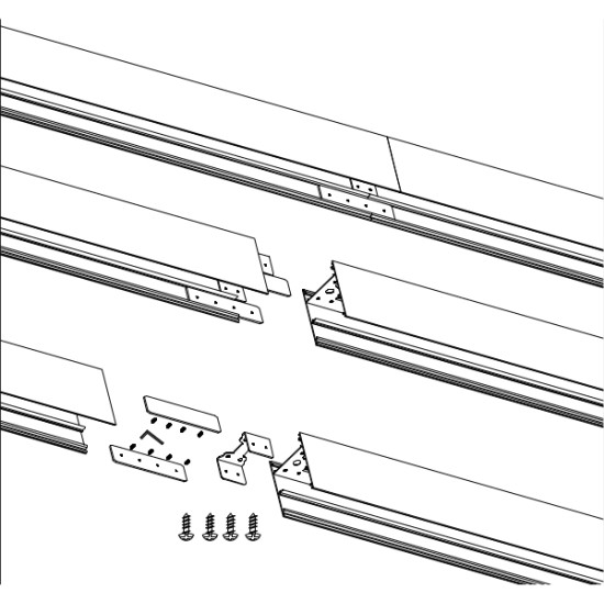 Continuous Bracket for LSTDIRECT Linear Direct Downlight Luminaire